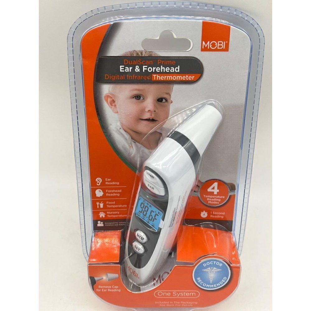 Mobi Dual Scan Prime Ear & Forehead Digital Infrared Thermometer